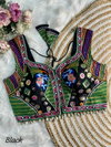 Rk Blouse Silk Kaudi Lace Mirror Work Navratri Sleeveless Blouse Wholesale Market In Surat
